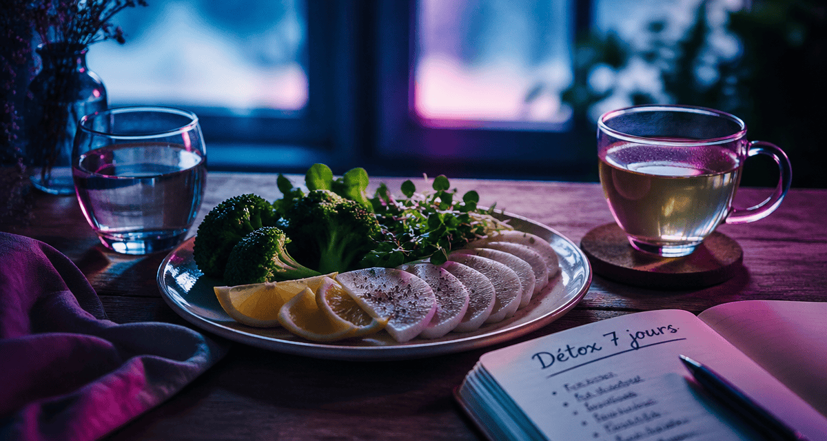 comment faire une detox assiette légumes et citron