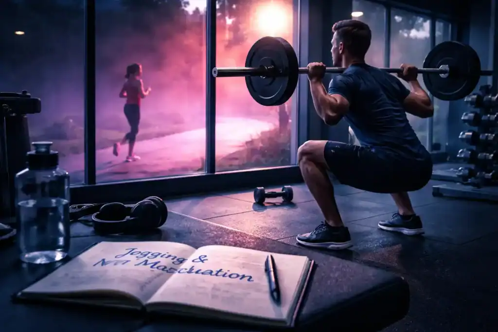 jogging et musculation homme femme salle sport