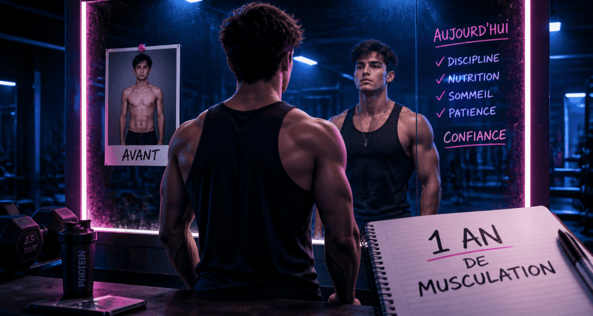 1 an de musculation avant apres salle de sport