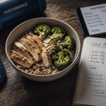 calcul proteine par aliment bol poulet quinoa brocolis