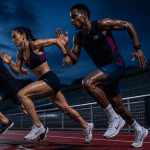 Courir combien de fois par semaine, trois coureurs sur piste