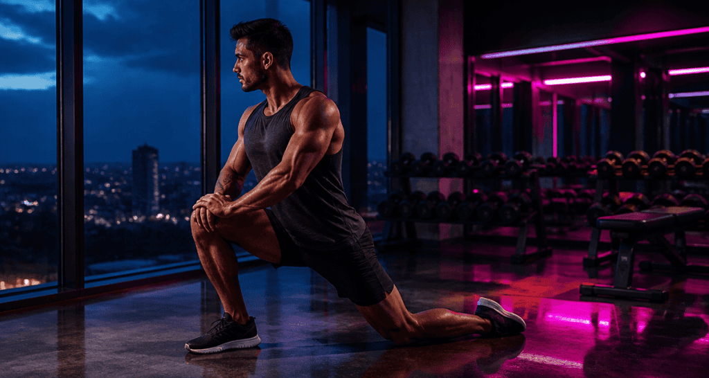 étirements musculation psoas athlète