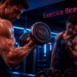 exercice biceps curl barre haltères musculation