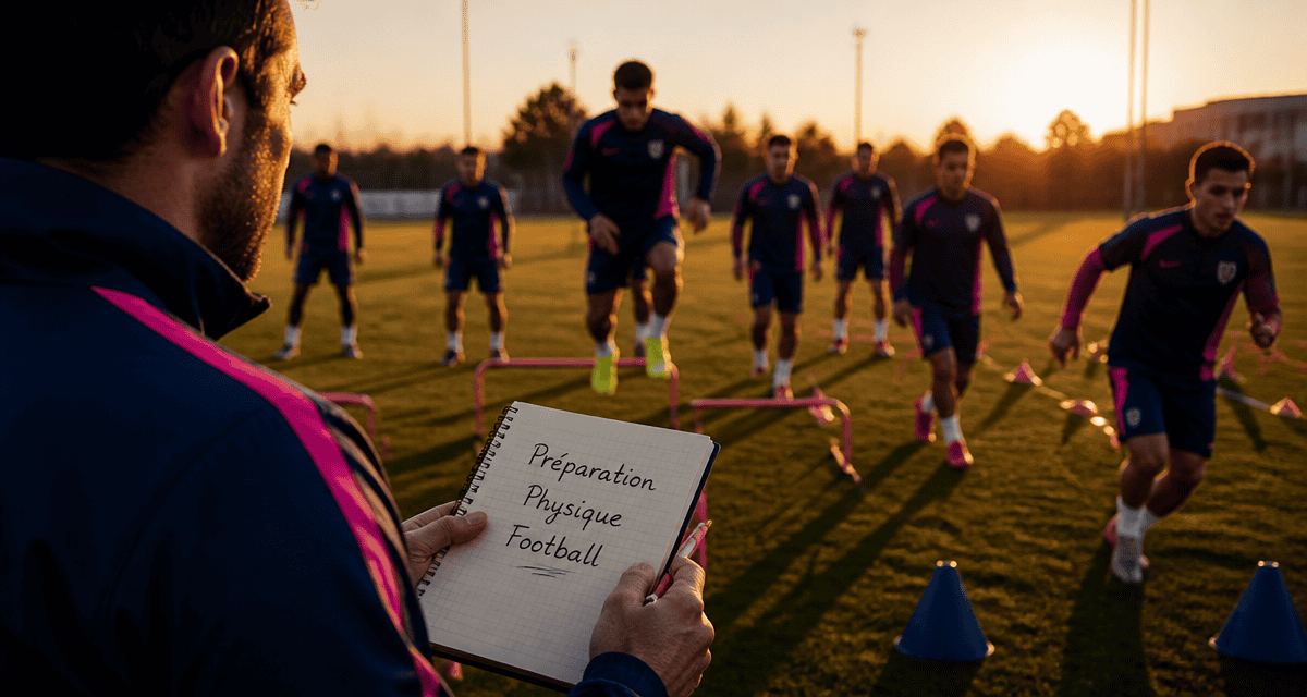 football préparation physique joueurs échauffement