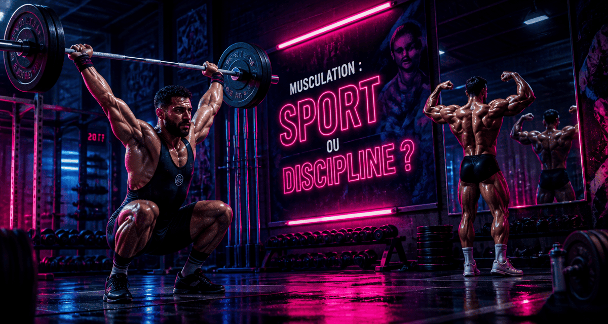 La musculation est elle un sport, haltérophile et bodybuilder en salle