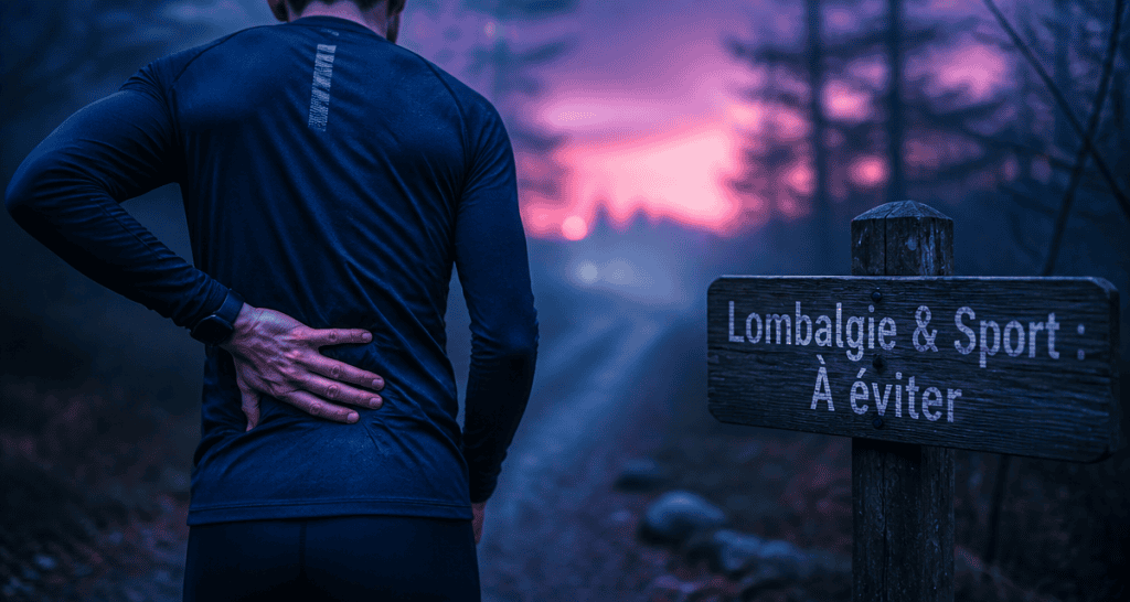 lombalgie sport a eviter sportif main dos sentier