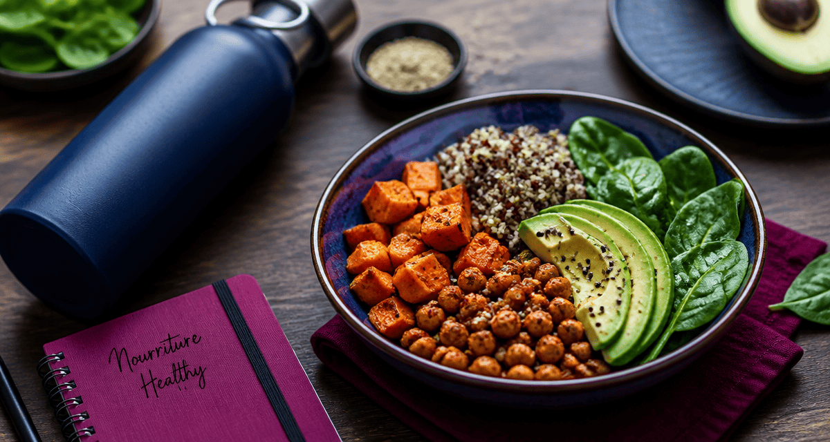 nourriture healthy bowl ingrédients frais
