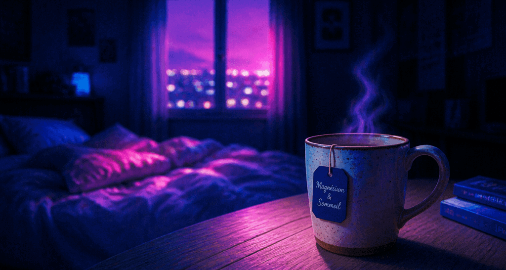 quel magnesium pour le sommeil tasse sur table chambre nuit
