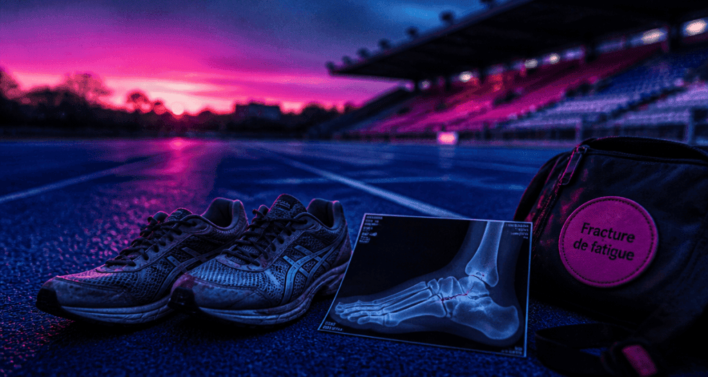 temps de guerison fracture de fatigue radiographie et chaussures sur piste