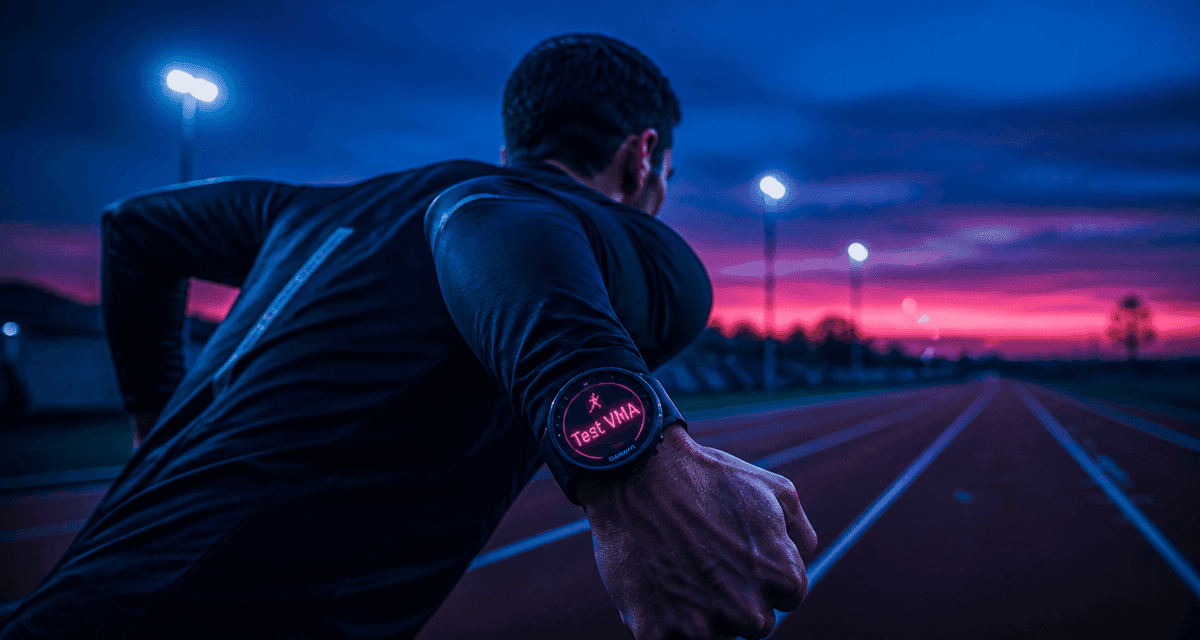 test vma garmin coureur piste matin