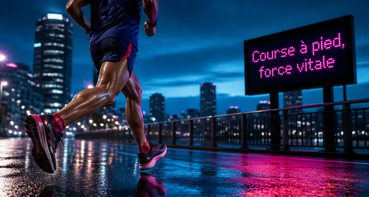bienfaits de la course a pied coureur urbain à l’aube