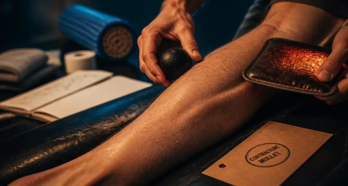 Contracture au mollet que faire : massage sur point dur