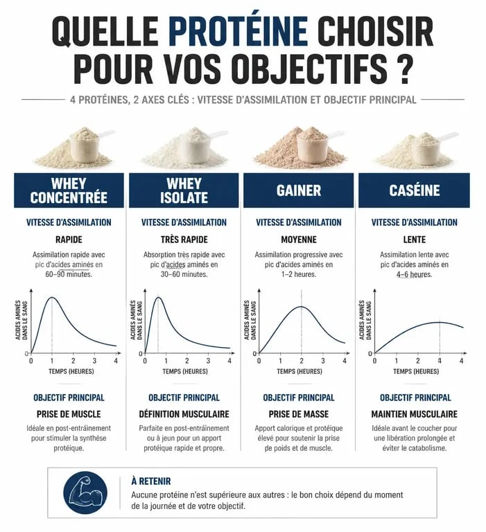 Comparatif des meilleures protéines pour la prise de masse musculaire