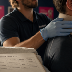 Entorse cervicale temps de guérison : attelle cervicale ajustée en rééducation