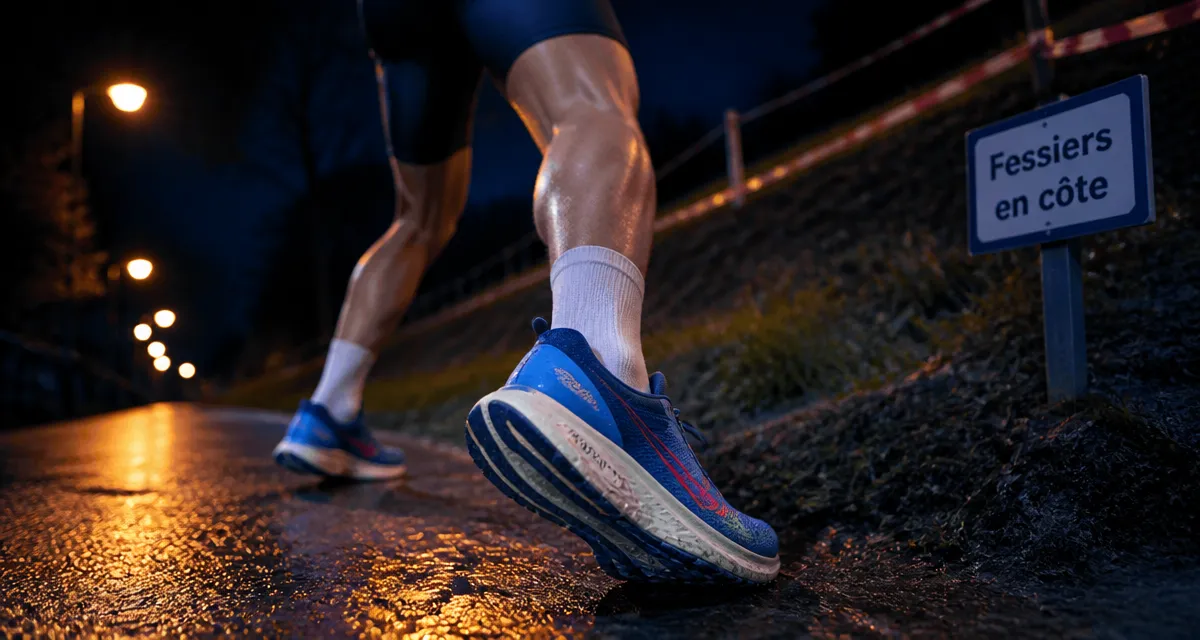 Est ce que courir muscle les fessiers : foulée en côte