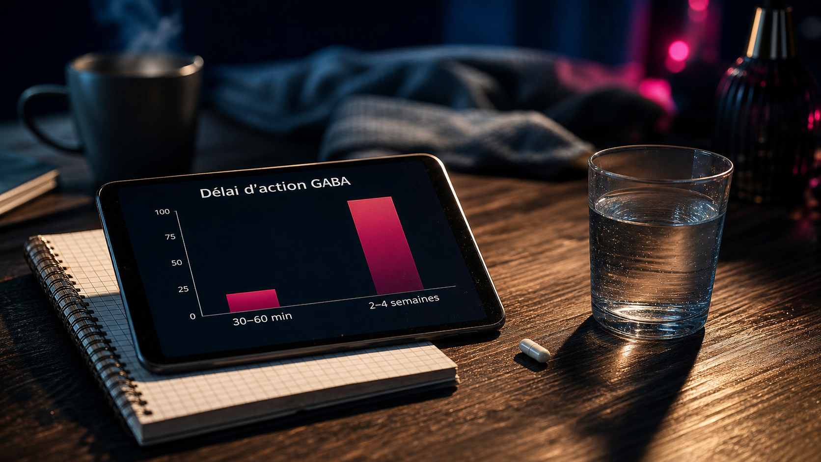 GABA : effet au bout de combien de temps, 60 minutes ou 4 semaines