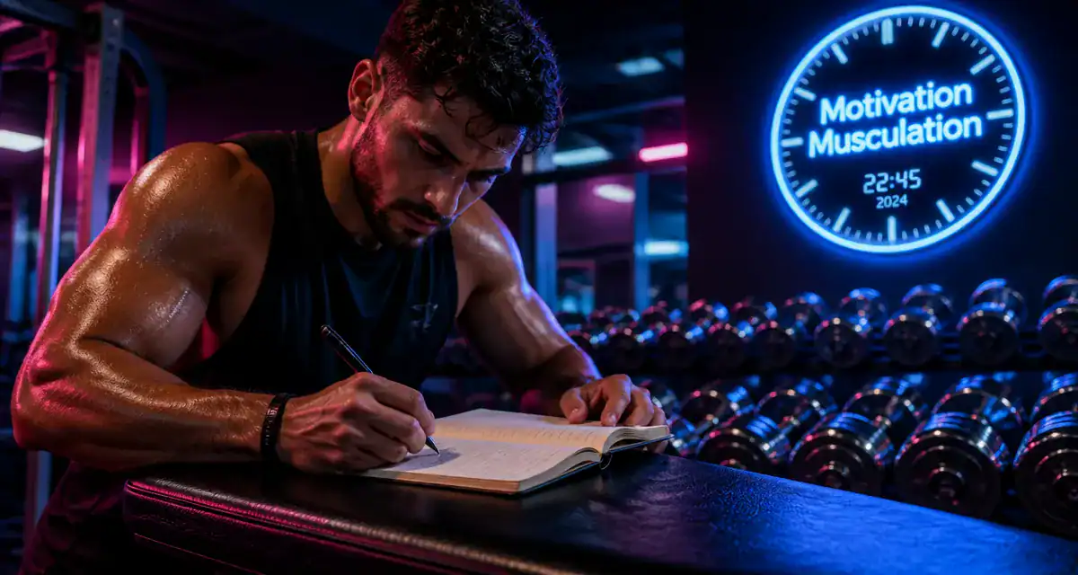 motivation musculation athlète carnet salle