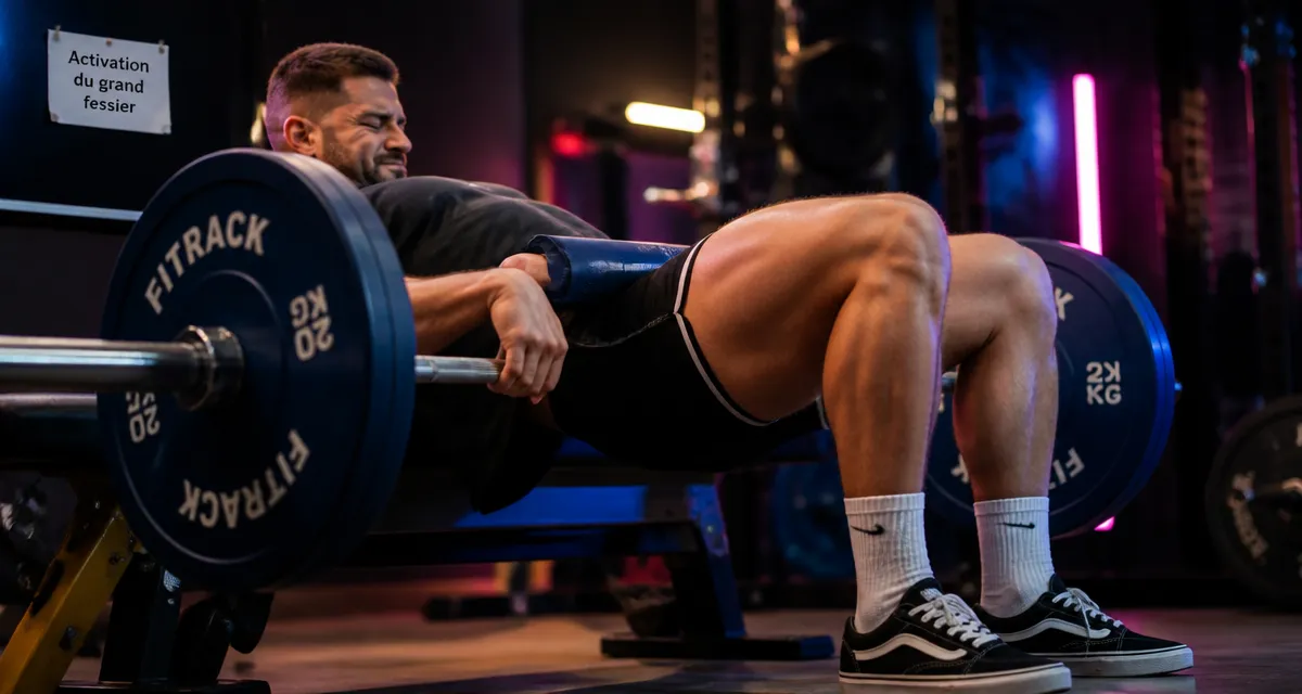 Muscler le grand fessier : hip thrust en salle de sport