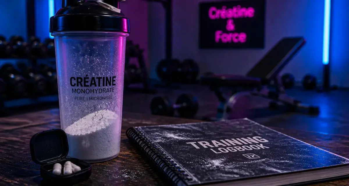 Prise de masse creatine : shaker de créatine en salle