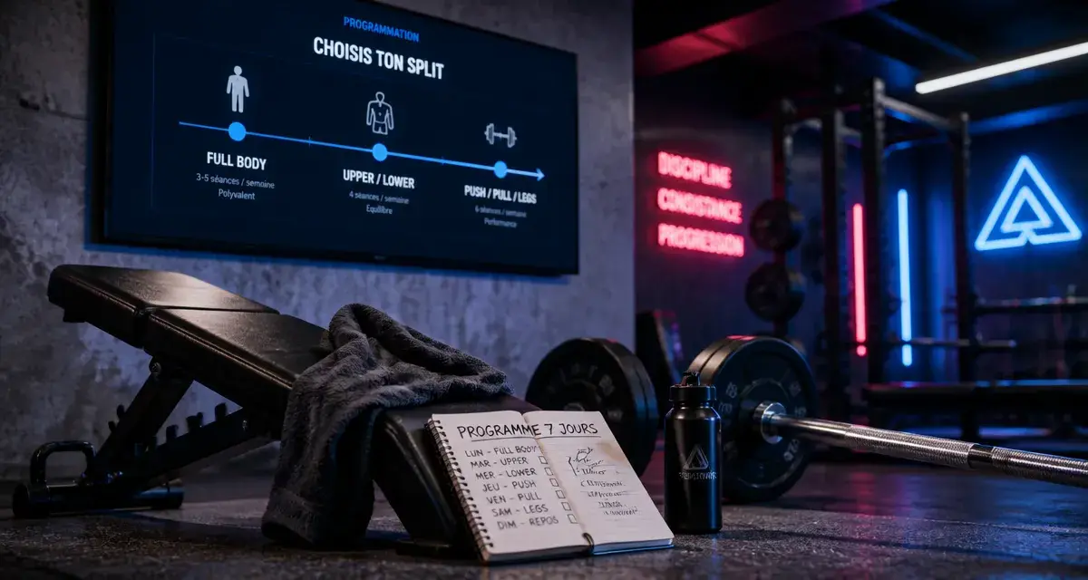 Programme musculation pour une semaine : 3 plannings en salle