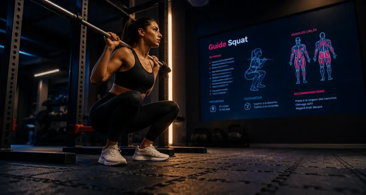 Programme squat femme : squat pour fessiers toniques