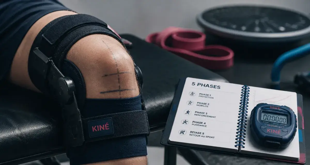 Genou en rééducation : ligaments croisés, combien de temps