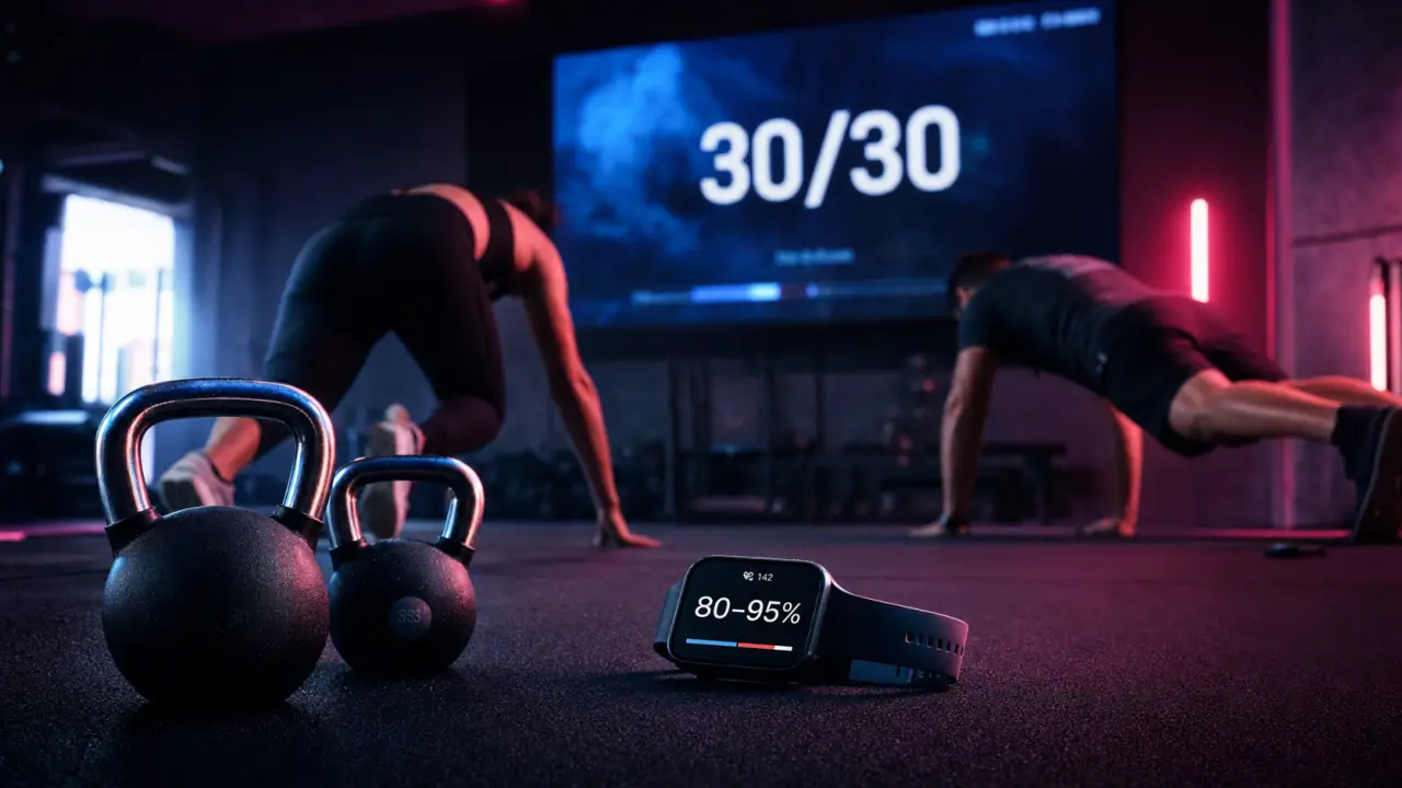 HIIT perte de poids : kettlebells et burpees pour brûler des graisses