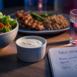 Nutrition perdre du poids : déficit 350 à 700 kcal, repas équilibré et salade