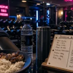 Prise rapide de masse musculaire : riz et poulet en salle de sport