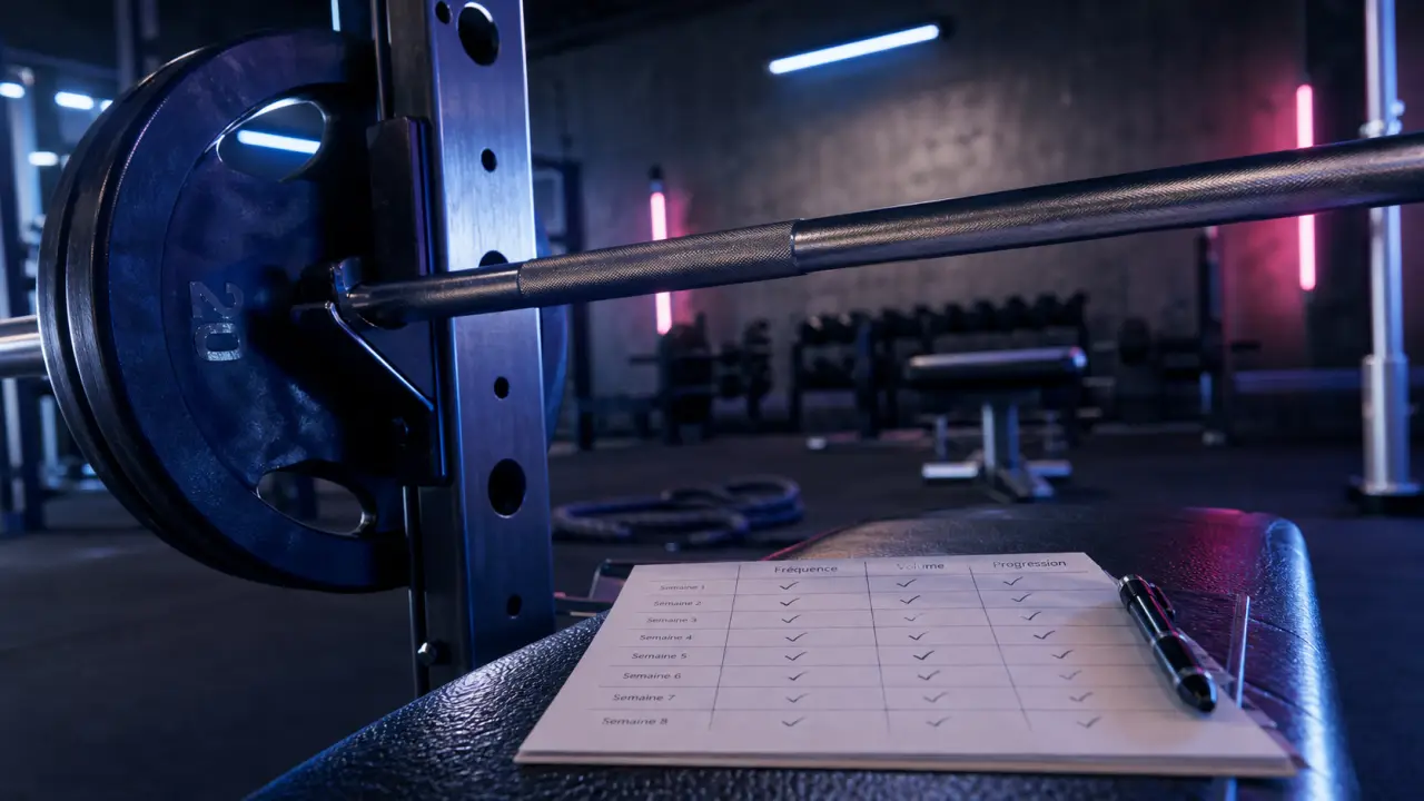Programme musculation : 4 séances, progression sans hasard
