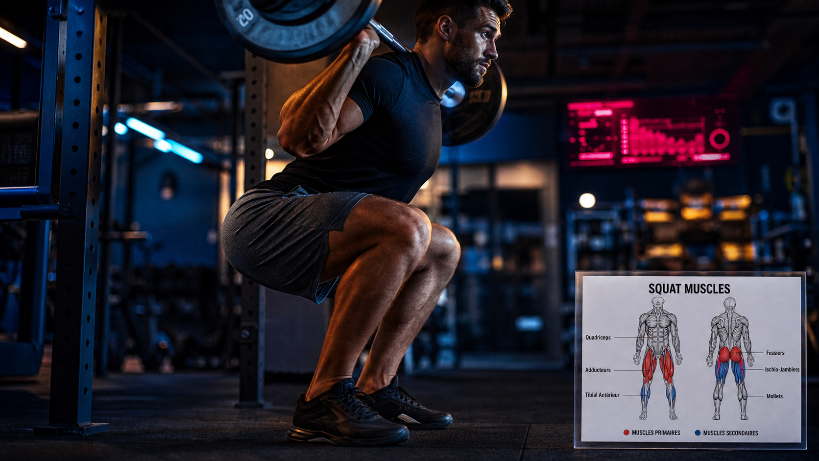 Quel muscle travaille les squat : muscles sollicités