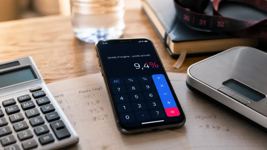 Calculer un pourcentage de perte de poids : formule, exemples et seuils à interpréter avec prudence