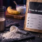 Complément alimentaire prise de poids : shaker et flocons d’avoine