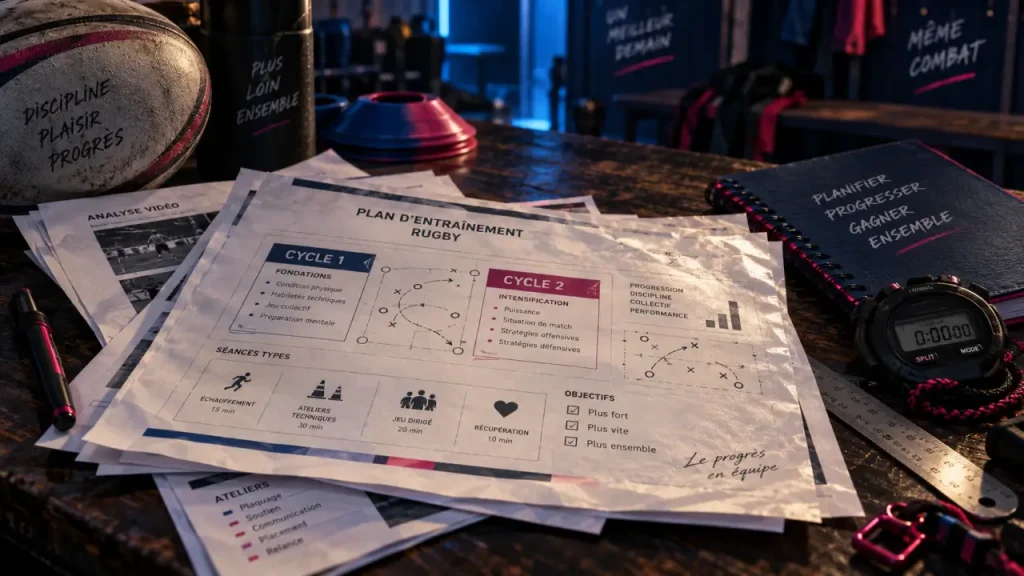 Préparation physique rugby en PDF : choisissez un programme structuré par cycle, âge et objectif